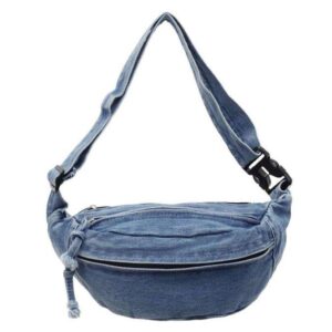 Premium Denim Waist Bag for Men & Women - Blue