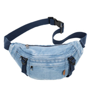 Premium Denim Waist Bag for Men & Women - Blue V2